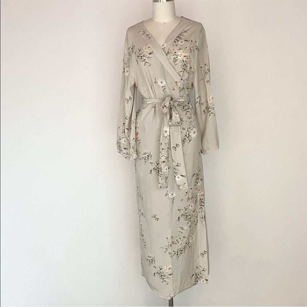 Long Floral Robe